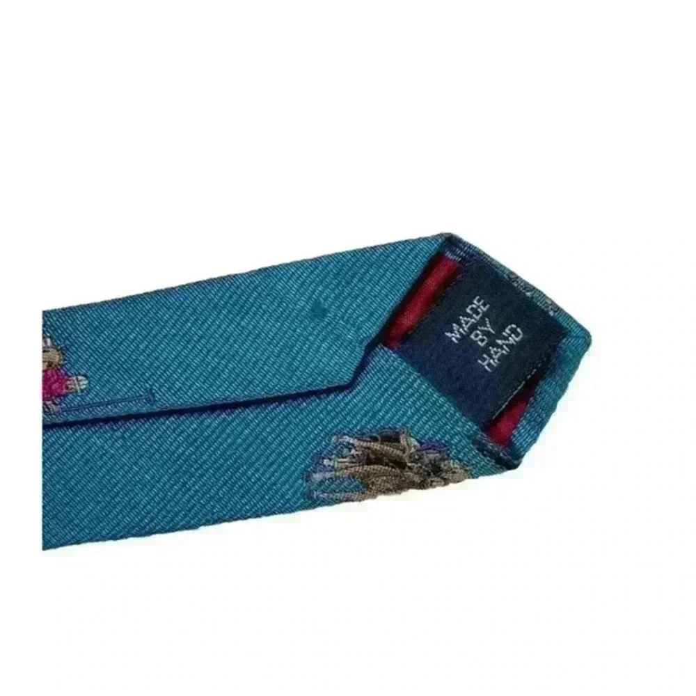 POLO by RALPH LAUREN Vintage 100% Silk Men’s Neck Tie, Blue, Signature Pony Logo
